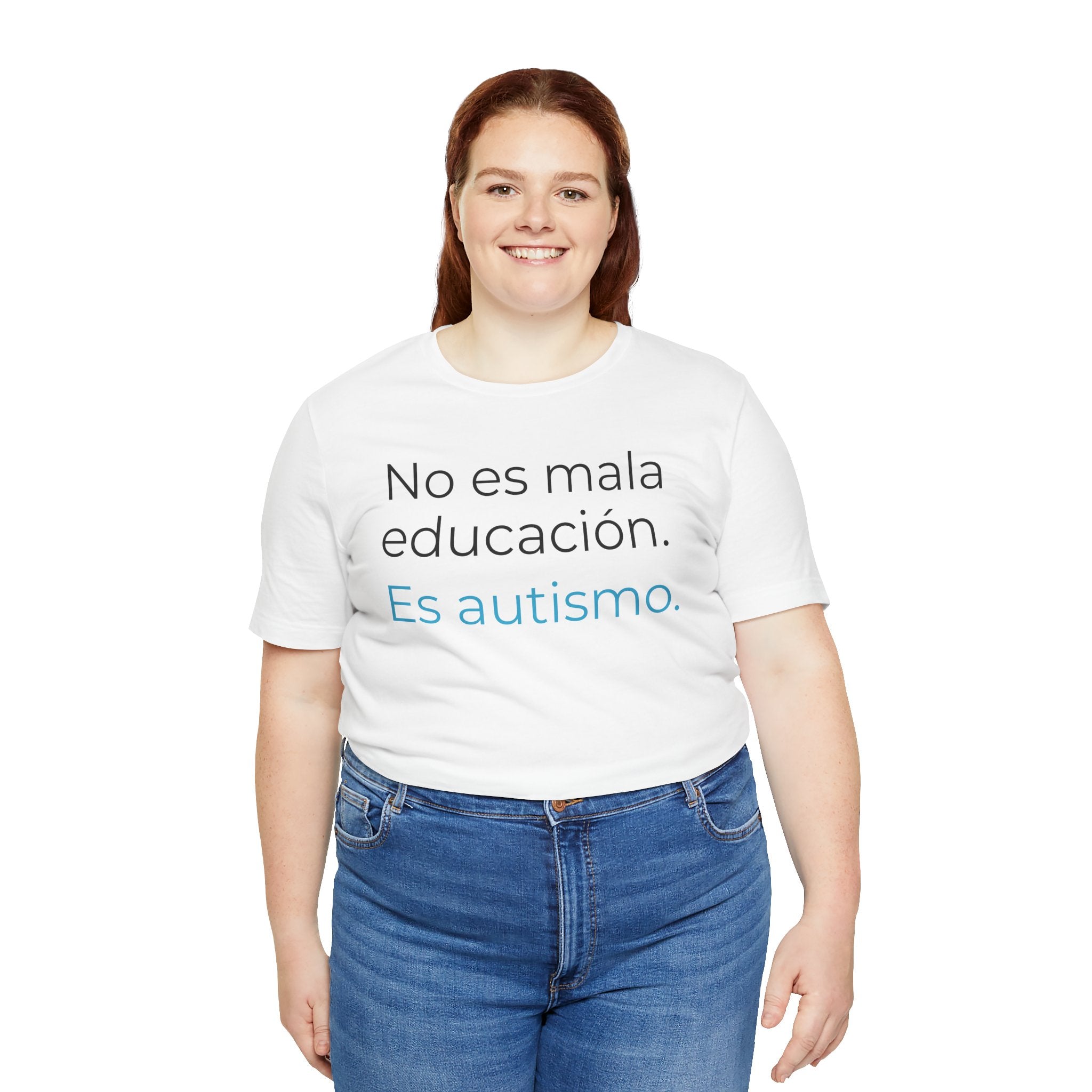 No es mala educación. Es autismo. | Camiseta unisex de concienciación sobre el autismo